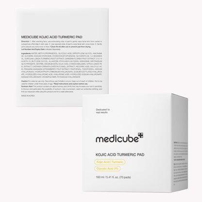 Kojic Turmeric Brightening Toner Pads